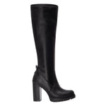 Refresh Stivale Donna in Ecopelle Nera con Tacco Largo Alto 95mm