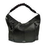 M Brc Borsa a Spalla Donna Linea Obo Chic in Pelle Nera con Tracolla