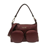 M Brc Borsa Piccola Donna Linea Voyager in Pelle Bordeaux con Tracolla