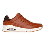 Skechers Slip On Uomo in Ecopelle Cognac Uno - Tailored Air