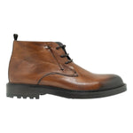 Exton Polacchino Stringato Uomo in Pelle Brandy