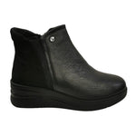 Susimoda Stivaletto Donna in Pelle e Camoscio con Zeppa