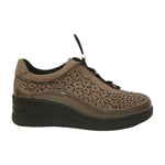 Susimoda Slip On Donna in Camoscio e Vernice Visone con Strass e Zeppa