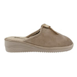 Susimoda Pantofola Donna in Velluto Beige con Fiocco in Raso