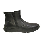 Walksan Stivaletto Uomo in Pelle Nera con Zip