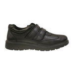 Walksan Scarpa a Strappo Uomo in Pelle Nera