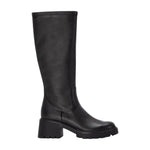 Refresh Stivale Donna in Ecopelle Nera con Tacco Largo Alto 60mm