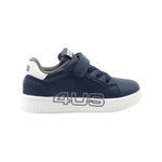 4US Sneakers Bambino in Ecopelle Blu con Strappo