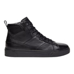 Nero Giardini Sneakers Alta Uomo in Pelle Nera