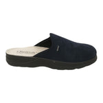 Cliawalk Comfort Pantofola Uomo in Tessuto Blu con Plantare in Pelle