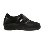 Susimoda Scarpa Donna in Vernice e Tessuto Nero con Strappo