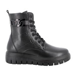 Igi&Co Anfibio Platform Donna in Pelle Nera con Accessorio