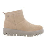 Igi&Co Stivaletto Platform Donna in Camoscio Beige con Zip Laterale