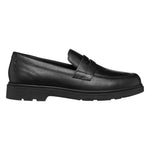 Geox College Uomo in Pelle Martellata Nera