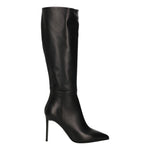 Albano Stivale Donna in Pelle Nera con Tacco a Stiletto Alto 100mm