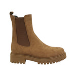 Francesco Brunelli Beatles Donna in Pelle Scamosciata Beige con Elastico Laterale