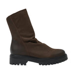 Francesco Brunelli Stivaletto Donna in Pelle Testa di Moro con Sfumatura Nera