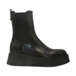 Francesco Brunelli Stivaletto Donna in Pelle Nera con Platform Alto 60mm