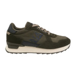 Napapijri Sneakers in Camoscio Verde Blu con Banda Laterale