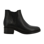 Melluso Stivaletto Donna in Pelle Nero con Tacco Largo 40mm con Elastico a V