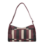 Tosca Blu Borsa a Spalla Donna Taylor in Pelle Bordeaux con Patchwork