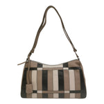 Tosca Blu Borsa a Spalla Donna Taylor in Pelle Fango con Patchwork