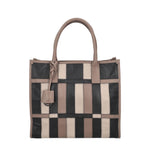 Tosca Blu Borsa a Spalla Donna Taylor in Pelle Fango con Patchwork