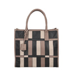 Tosca Blu Borsa a Spalla Donna Taylor in Pelle Fango con Patchwork