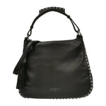 Nannini Firenze Borsa a Spalla Irma Donna in Pelle Nera con Borchie