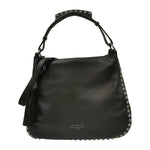 Nannini Firenze Borsa a Spalla Irma Donna in Pelle Nera con Borchie
