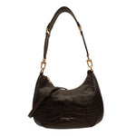 Nannini Firenze Borsa a Spalla Nunzia Donna in Pelle Cocco Sigaro