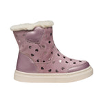 Geox Stivaletto Bambina in Camoscio Rosa con Cuoricini Numero - 24/25/26/27