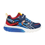 Geox Sneakers Bambino Blu Superman con Strappo e Luci Numero - 24/25/26/27
