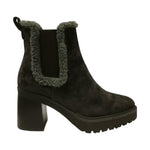 Callaghan Tronchetto Donna in Camoscio Verde con Pelliccia e Tacco Largo Alto 80mm