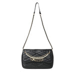 Gaelle Borsa Tracolla in Ecopelle Matelassè con Perle e Charms