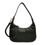 Gaelle Borsa a Spalla Hobo Donna in Ecopelle Nera con Tracolla