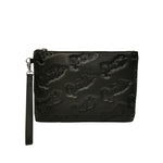 Gaelle Pochette con Logo a Caldo in Ecopelle Nera