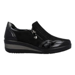 Amarpies Mocassino Donna con Strass Neri e Zip