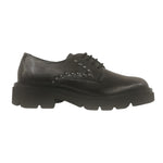 Vueva Allacciato Donna in Pelle Nera con Borchie