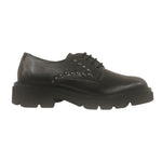 Vueva Allacciato Donna in Pelle Nera con Borchie