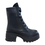 Keys Anfibio Donna in Ecopelle Nera con Strass e Tacco Largo Alto 60mm