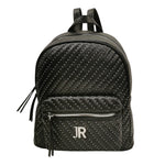 John Richmond Zaino Donna in Ecopelle Nera con Mini Borchiette All Over Argento