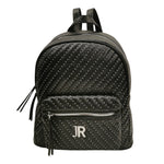 John Richmond Zaino Donna in Ecopelle Nera con Mini Borchiette All Over Argento
