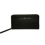 John Richmond Portafoglio Donna in Pelle Nero Oro con Motivo