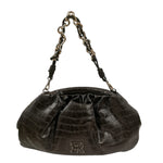 Ermanno Scervino Borsa a Spalla Donna in Ecopelle Moro Stampa Cocco