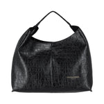 Ermanno Scervino Borsa a Spalla Donna in Ecopelle Nera con Stampa Cocco