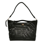 Ermanno Scervino Borsa a Spalla Grande Donna in Ecopelle Trapuntata Nera