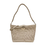 Ermanno Scervino Borsa a Spalla Media Donna in Ecopelle Trapuntata Avorio