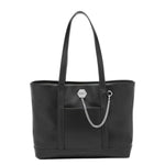 Cult Borsa a Spalla Grande Donna Jennifer in Ecopelle Nera