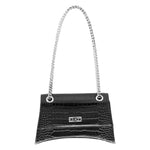 Cult Borsa a Tracolla Gwen Donna in Ecopelle Nera Stampa Cocco